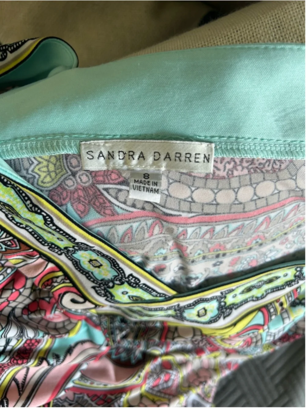 Sandra Daren Multicolor Dress In Size 8 - Picture 7 of 7